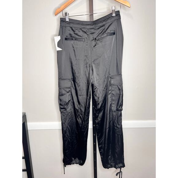 Sanctuary Eve Drawstring High Waisted Satin Cargo Pants Women's Size 26 NWT - Picture 7 of 11